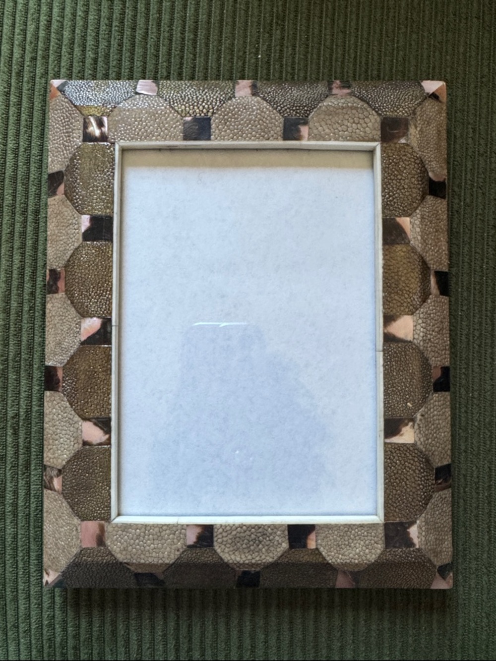 Vintage R&Y Augousti Paris Shagreen & Abalone Frame